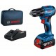 BOSCH GSR 185-LI PROFESSIONAL Wiertarko-wkrętarka, 1x 4 Ah, GAL 18V-20, torba 06019K3005