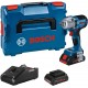 BOSCH GDS 18V-450 PC Aku klucz udarowy, L-BOXX, GAL 18-40, 2x 4.0Ah 06019K4102
