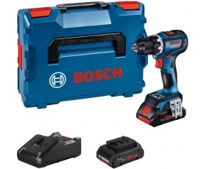 BOSCH GSR 18V-90 C Wiertarko-wkrętarka aku, L-BOXX, GAL 18V-40, 2x Aku 4.0Ah 06019K6004