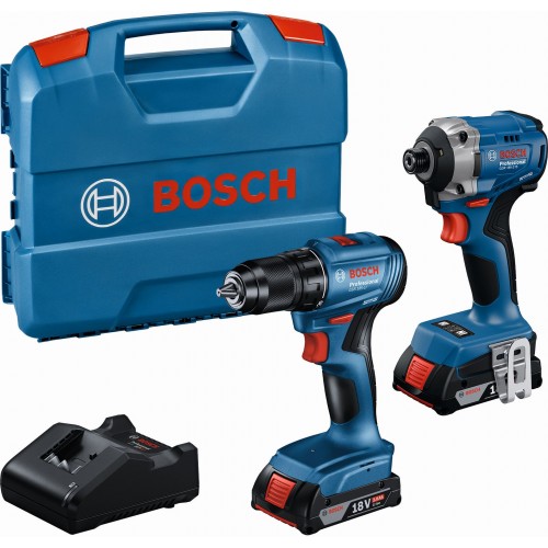 BOSCH GDR 18V-215 + GSR 185-LI (2x 2,0 Ah + GAL 18V-20 + wazilka) 06019N2023