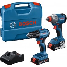 BOSCH GDX 18V-285 + GSR 185-LI + 2x 2,0 Ah +GAL 18V-20, PROFESSIONAL 06019N2123