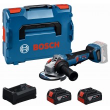 BOSCH GWS18V-11PS PROFESSIONAL szlifierka kątowa, 2× 5,0 Ah, L-BOXX 06019N4302
