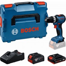 BOSCH GSB18V-52 PROFESSIONAL Aku wiertarko-wkrętarko udarowa,2,0Ah+4,0Ah,L-BOXX 06019S0122