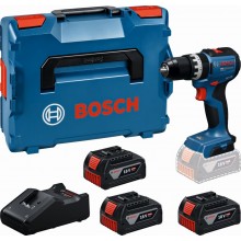BOSCH GSB18V-52 PROFESSIONAL Aku wiertarko-wkrętarko udarowa, 3x 5,0Ah, L-BOXX 06019S0128