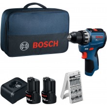BOSCH GSR12V-31 PROFESSIONAL Wiertarko-wkrętarka, 2x 12V/2,0Ah, torba 06019S6004
