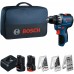 BOSCH GSR12V-31 PROFESSIONAL Wiertarko-wkrętarka, 12V/2,0Ah+3,0Ah, torba 06019S6005