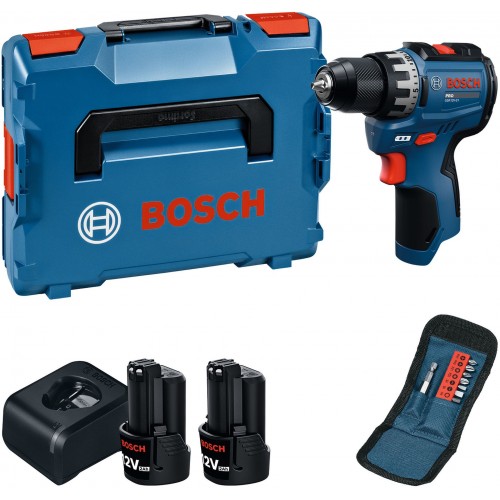 BOSCH GSR12V-31 PROFESSIONAL Wiertarko-wkrętarka, 2x 12V/2,0Ah, L-BOXX 06019S6013 BOSCH GSR12V-31 PROFESSIONAL Wiertarko-wkrętarka, 2x 12V/2,0Ah, L-BOXX 06019S6013