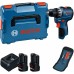 BOSCH GSR12V-31 PROFESSIONAL Wiertarko-wkrętarka, 2x 12V/2,0Ah, L-BOXX 06019S6013