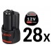 BOSCH 28x GBA 12V 3.0Ah PROFESSIONAL Akumulator 0602496012