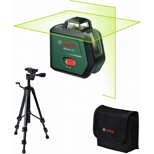 BOSCH PLL360-15G UNI Laser krzyżowy + statyw 0603663K01 BOSCH PLL360-15G UNI Laser krzyżowy + statyw 0603663K01