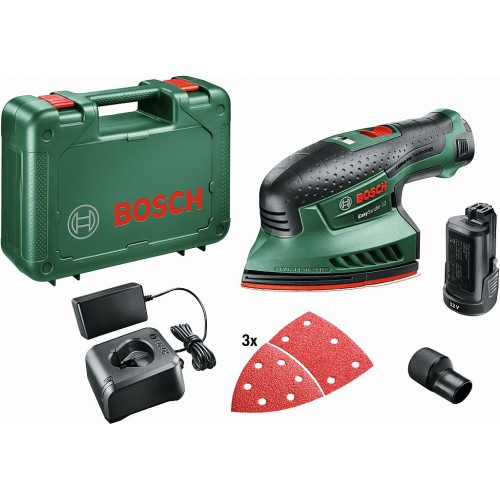 BOSCH EasySander 12 Akumulatorowa szlifierka uniwersalna, 2x2,0 Ah 060397690A