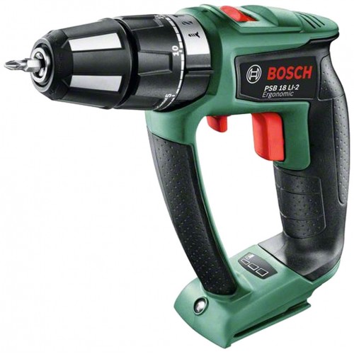 BOSCH PSB 18 LI-2 Ergonomic Akumulatorowa wiertarko-wkrętarka udarowa 06039B0302