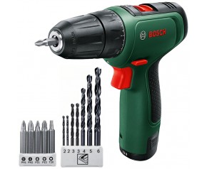 BOSCH EasyDrill 1200 Akumulatorowa, 2-biegowa wiertarko-wkrętarka (2x 1,5 Ah) 06039D3007