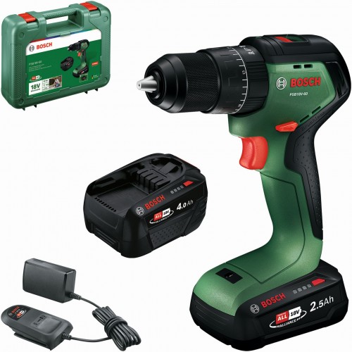 BOSCH PSB18V-60 Aku wiertarko-wkrętarki udarowe,1x4,0Ah, 1x2,5Ah, Walizka 06039D7303 BOSCH PSB18V-60 Aku wiertarko-wkrętarki udarowe,1x4,0Ah, 1x2,5Ah, Walizka 06039D7303