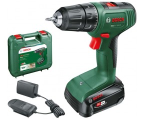 BOSCH EasyDrill 18V-40 (1x 2 Ah) + AL18V-20 Aku 2-biegowa wiertarko-wkrętarka 06039D8004