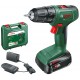 BOSCH EasyDrill 18V-40 (1x 2 Ah) + AL18V-20 Aku 2-biegowa wiertarko-wkrętarka 06039D8004