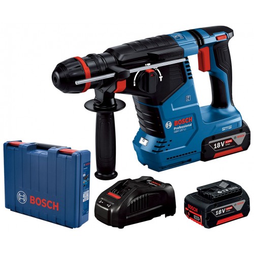 BOSCH GBH 187-LI PROFESSIONAL Młot udarowo-obrotowy 2x 5Ah, GAL 1880, One Chuck 0611923121