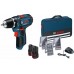 BOSCH GSR 12V-15 wiertarko-wkrętarka akumulatorowa + 2x 2.0Ah + osprzęt + torba 0615990GB0