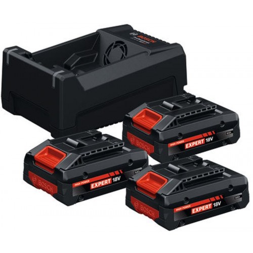 BOSCH PROFESSIONAL Zestaw startowy 3x EXBA18V-40 + GAL 12V/18V-80 0615V0005X