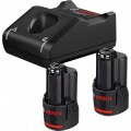 BOSCH 2 akumulatory GBA 12V 2.0Ah + GAL 12V-40 1600A019R8 BOSCH 2 akumulatory GBA 12V 2.0Ah + GAL 12V-40 1600A019R8