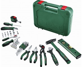 BOSCH 52-częściowy zestaw narzędzi ręcznych 1600A02BY7