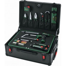 BOSCH 119-elementowy zestaw walizki narzędziowej na kółkach 1600A02ZB4
