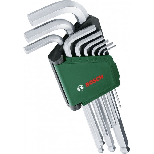 BOSCH 9-częściowy zestaw kluczy sześciokątnych 1600A032V1