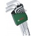 BOSCH 9-częściowy zestaw kluczy sześciokątnych 1600A032V1