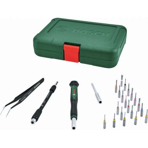 BOSCH 24-częściowy zestaw z wkrętakiem i precyzyjnymi końcówkami wkręcającymi 1600A039HT