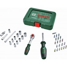 BOSCH 37-elementowy zestaw grzechotkowy 1/4” 1600A039J6