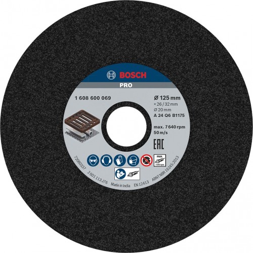 BOSCH Ściernica tarczowa do metalu PRO Metal Grinding Wheel, 125 x 26 x 20 mm 1608600069