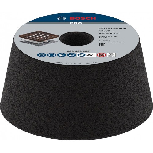 BOSCH Pokrywa szlifierska stożkowa do metalu PRO Metal Conical Cup Wheel 1608600232