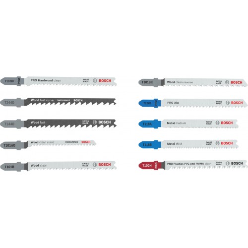 BOSCH Zestaw brzeszczotów do wyrzynarki do różnych materiałów, 10 szt. 2607012073 BOSCH Zestaw brzeszczotów do wyrzynarki do różnych materiałów, 10 szt. 2607012073