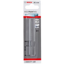 BOSCH Wiertło spiralne HSS PointTeQ 1,0 x 12 mm, 2 szt 2608577153