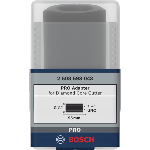 BOSCH Adaptery do diamentowych koronek wiertniczych 1 1/4" UNC, G 1/2" 2608598043