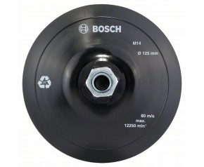 BOSCH Talerz oporowy z mocowaniem na rzepy 125 mm, 12 250 obr/min 2608601077