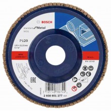 BOSCH Listkowa tarcza szlifierska X431, Standard for Metal,125 mm, 22,23 mm,120 2608601277