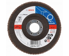 BOSCH Expert for Metal Listkowa tarcza szlifierska X551, 125x22,23mm, 80, 2608606718