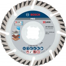 BOSCH Diamentowa tarcza tnąca PRO Multi Material 125 x 22,23 mm, X-Lock, 2 szt 2608615286