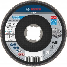 BOSCH Tarcza listkowa PRO X571, kątowa, 115 mm, G40, X-Lock 2608619197