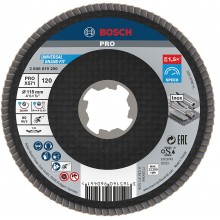 BOSCH Tarcza listkowa PRO X571, kątowa, 115 mm, G120, X-Lock 2608619200