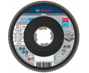 BOSCH Tarcza listkowa PRO X571, kątowa, 115 mm, G120, X-Lock 2608619200
