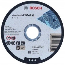 BOSCH Standard for Metal Straight Cutting Disc 115 mm, 22.23 mm 2608619767