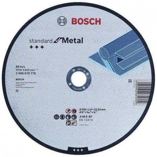 BOSCH Standard for Metal Straight Cutting Disc 230 mm, 22.23 mm 2608619770