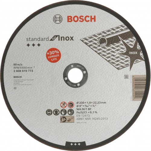 BOSCH Korundowa tarcza PRO Stainless Steel and Metal, 230 × 1,9 × 22,23 mm 2608619773 BOSCH Korundowa tarcza PRO Stainless Steel and Metal, 230 × 1,9 × 22,23 mm 2608619773