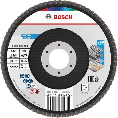 BOSCH Tarcza listkowa X451, 125 × 22,23 mm, G60, T29 2608626139