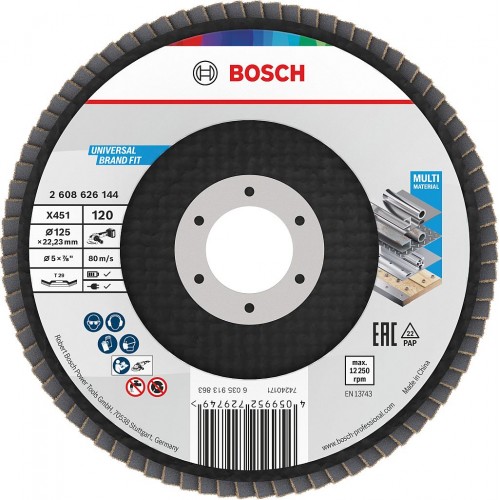 BOSCH Tarcza listkowa X451, 125 × 22,23 mm, G120, T29 2608626144