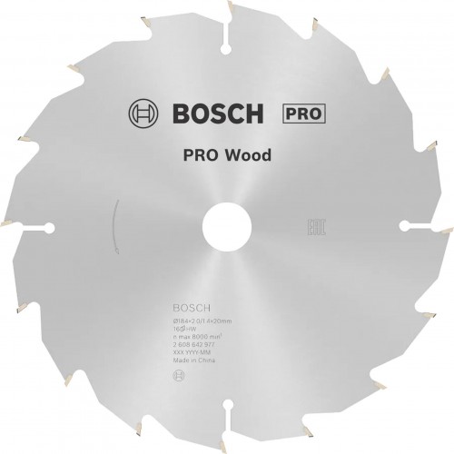 BOSCH Tarcza pilarska PRO Wood, 184 × 2,6 × 16 mm, T36 2608640818 BOSCH Tarcza pilarska PRO Wood, 184 × 2,6 × 16 mm, T36 2608640818