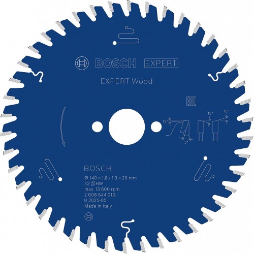 BOSCH Tarcza pilarska Expert for Wood 140 x 20 x 1,8 mm, 42 2608644010