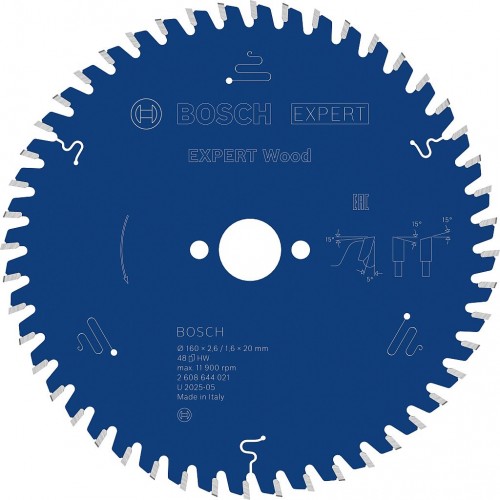 BOSCH Tarcza pilarska Expert for Wood 160 × 2,6/1,6 × 20 mm, T48 2608644021